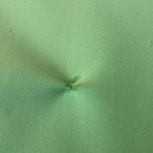 Guee Massage pillow lime green cylinder squishy back support bolster stretch - Picture 5 of 6